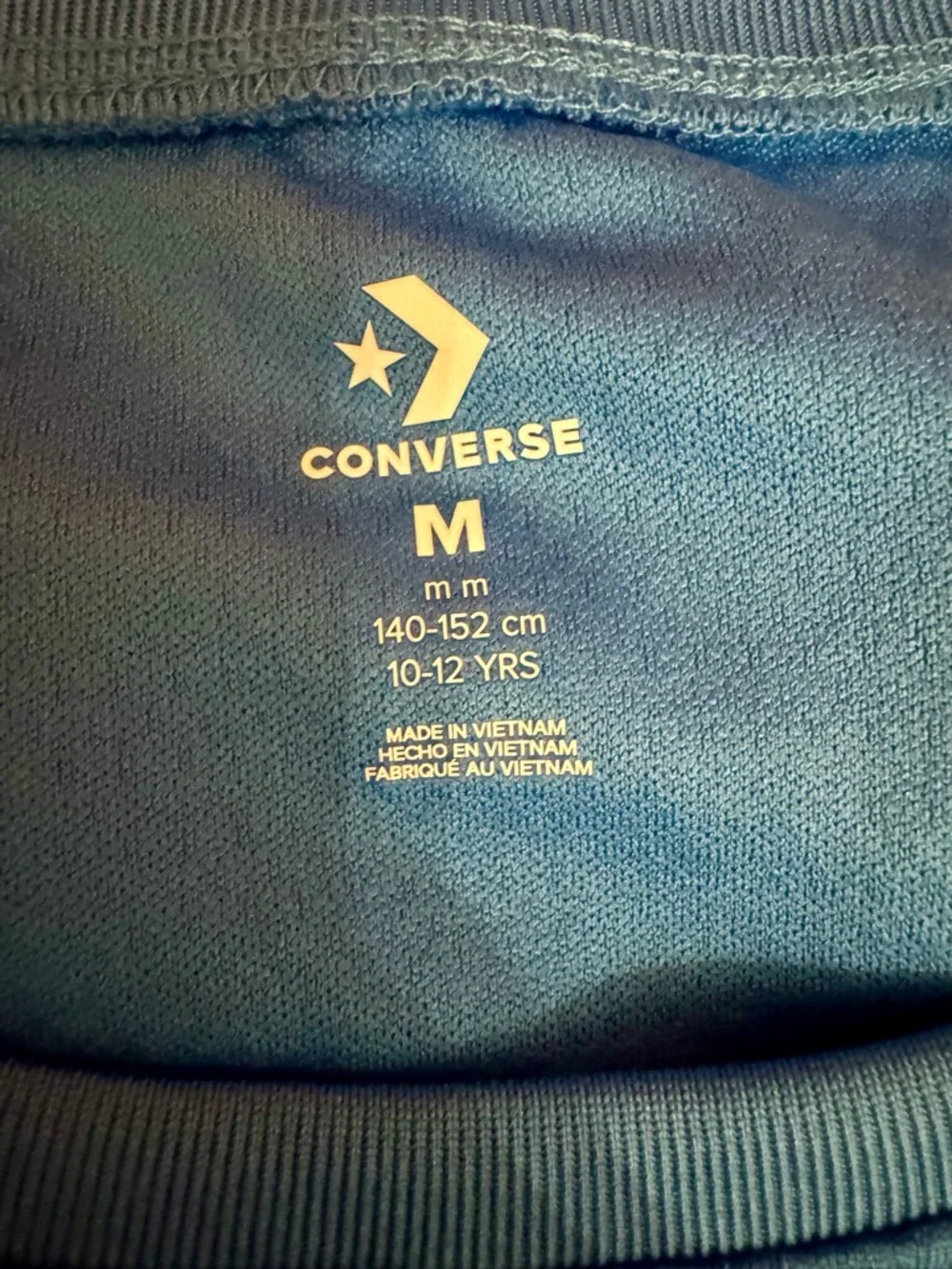 Converse Boys Blue Athletic Tank Top All Star Mesh Size M Youth - Picture 4 of 4